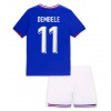 Frankreich Ousmane Dembele #11 Heimtrikot EM 2024 Kurzarm (+ kurze hosen)